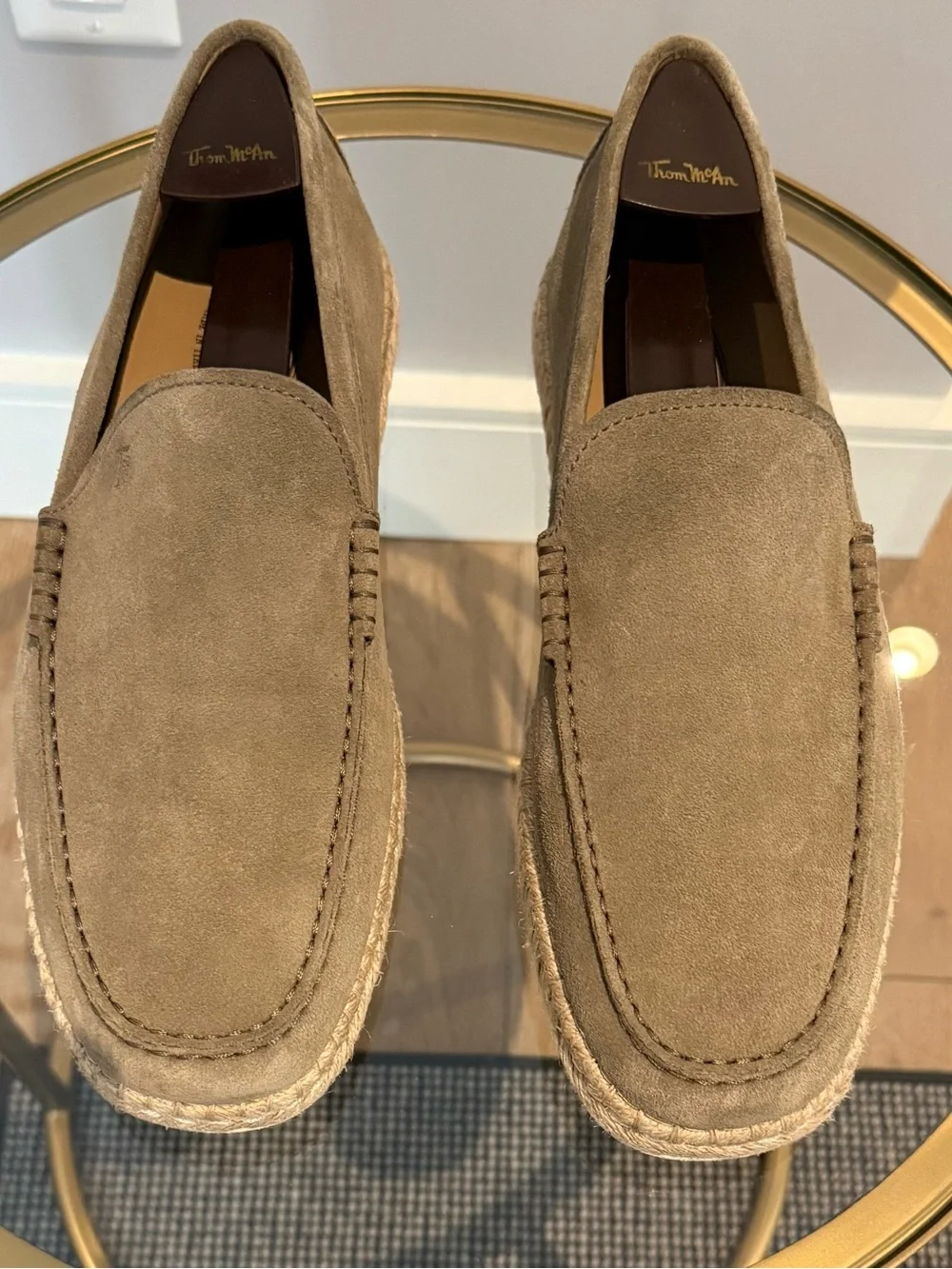 Tod's Taupe Suede Gommino-Style Slip-On Loafers